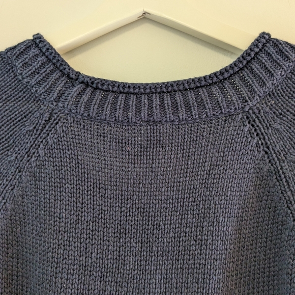 Thyme Maternity Navy Blue knitted dress size L - Picture 9 of 9